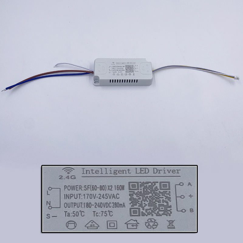 2-weg 48-160W 2.4g LED-stuurprogramma Lampstuurprogramma Driekleurentemperatuuraandrijving LED-verlichtingstransformatoren Hoge kwaliteit Veilig 2.4G-stuurprogramma Voeding Led-adapterstuurprogramma
