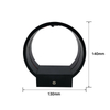 5W AC85-265V Indoor Circle Wandlamp RGB met Controller voor Indoor Decorating Brighten Lights