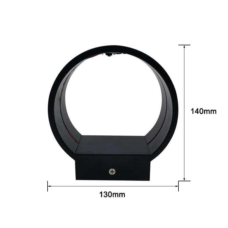 5W AC85-265V Indoor Circle Wandlamp RGB met Controller voor Indoor Decorating Brighten Lights
