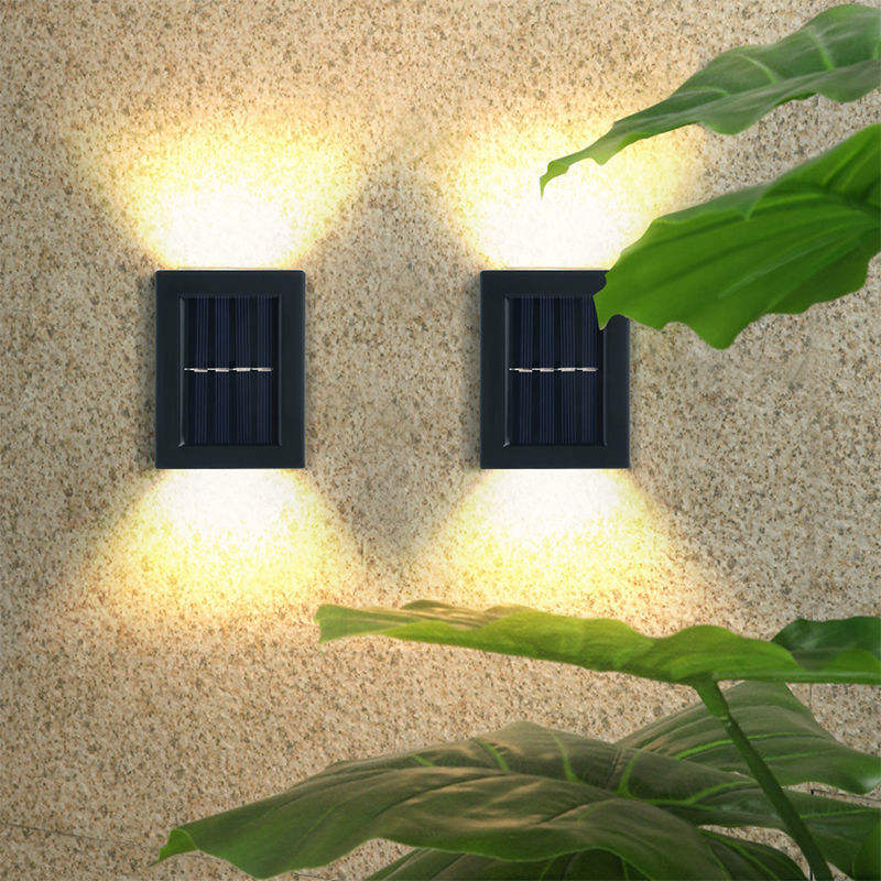 Wandlamp op zonne-energie buitendecoratie tuin binnenplaats huis wandlamp waterdicht op en neer lichtgevend buiten