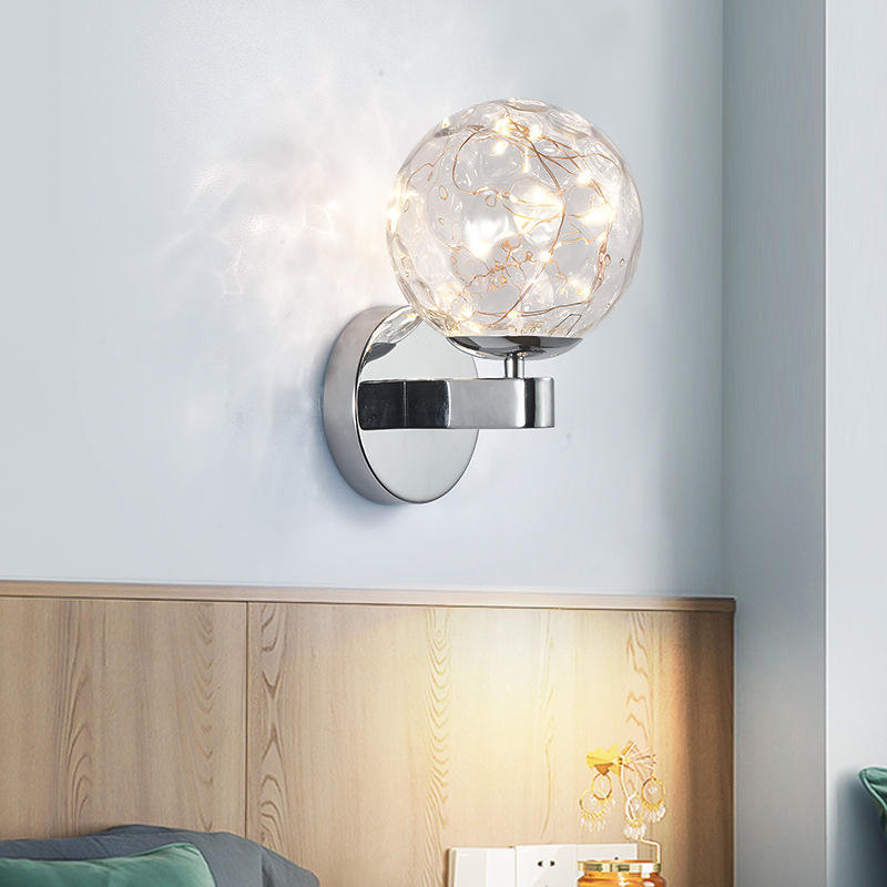 Nordic light Led Wandlamp Gouden Wandlamp Spot muur fabriek gypsophila persoonlijkheid woonkamer achtergrond moderne minimalistische slaapkamer nachtkastje gouden wandlamp