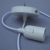 Europese norm E27 metalen lamphouder montage E27 ijzeren lamphouder gekleurd gevlochten draad E27 Plafondlamp houder kit