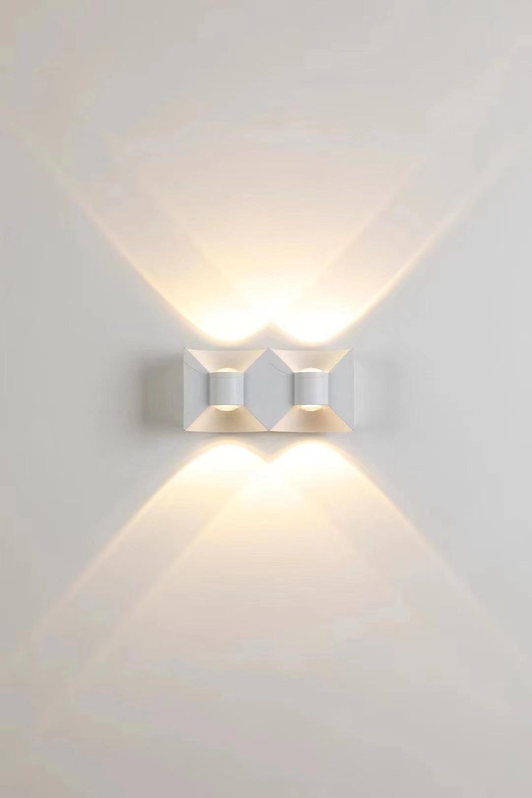 Versieren Modern Eigentijds Tuin Aluminium Buiten Wandlamp Up Down LED Wandlampen GU10 360 Graden