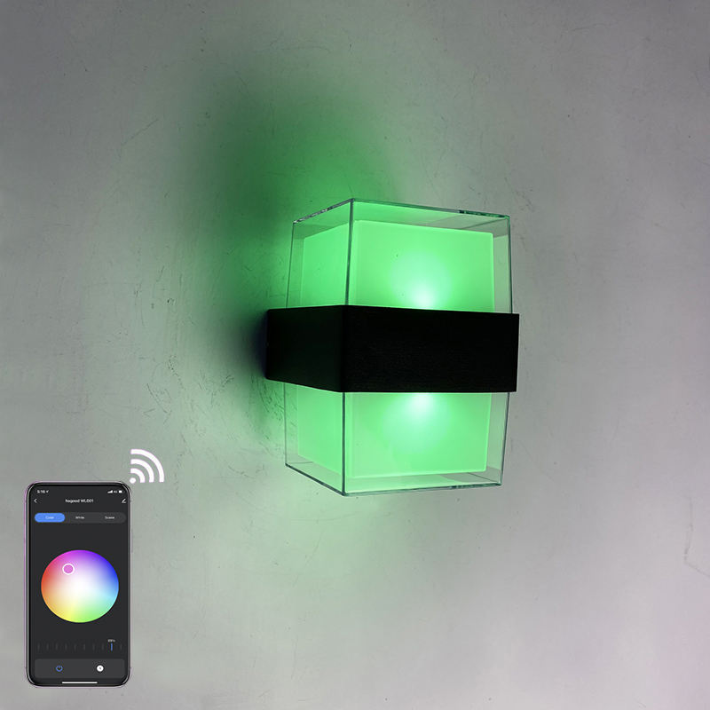 Tuya Smart WiFi LED Wandlamp 15W RGBW Outdoor Indoor APP Waterdicht Blaker Dimbaar Tuin Licht Werk met Alexa Google Alice