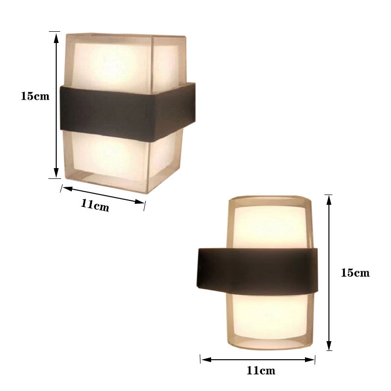 Moderne Indoor LED wandlamp Tuya APP Dimmen RGB/Afstandsbediening Tuin lamp Waterdicht IP65 Outdoor Verlichtingsarmaturen AC85-265V