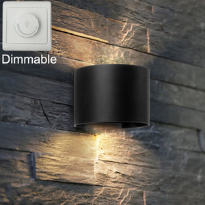 Hagood nieuwe halve cirkel waterdichte wandlamp 6W led wandkandelaar buitenverlichting waterdicht IP65 verstelbare verlichtingshoek