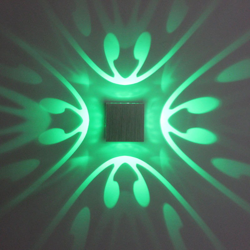 2023 RGB-ledlamp van hoge kwaliteit Vierzijdige vlinderwandlamp en binnennachtlampje met fabrieksprijs