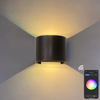 APP Controle Smart Led Wandlamp Ronde Verstelbare Sconce Lamp Outdoor Tuin IP65 Moderne 9w Led Wandlamp Op en neer Wandmontage Led Wandlamp App Gecontroleerde Verlichting
