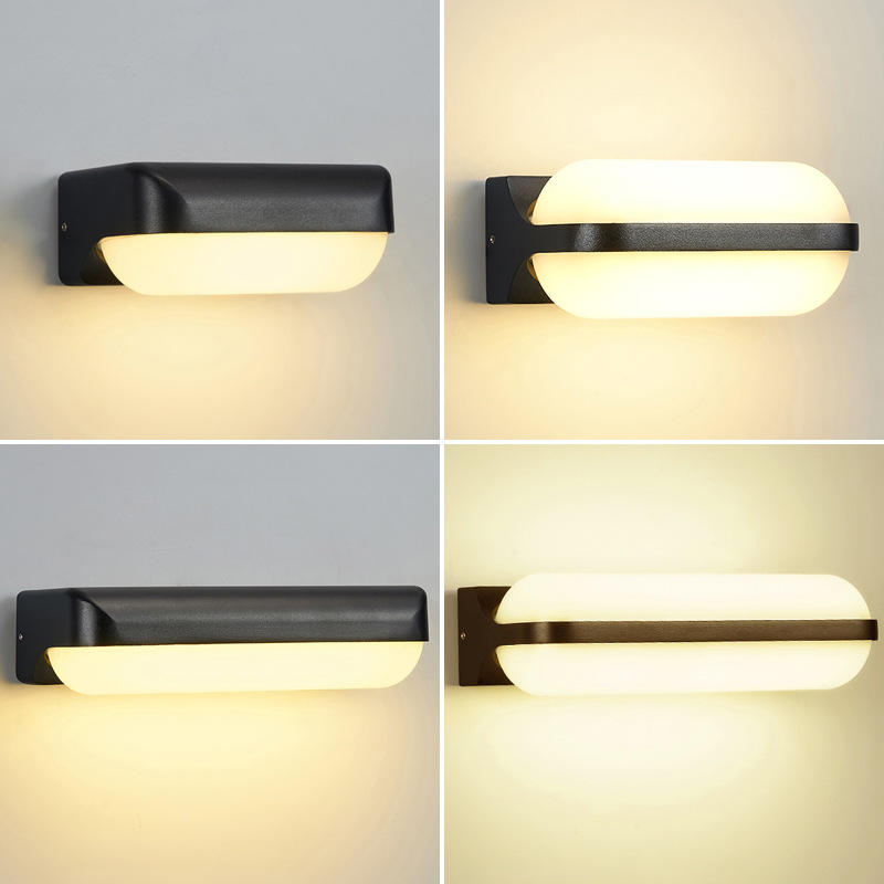 Acryl Moderne Minimalistische LED-Wandlamp Waterdicht IP65 Binnen Buiten Voor AC85-265V Tuinstraatverlichting Balkon Schansen