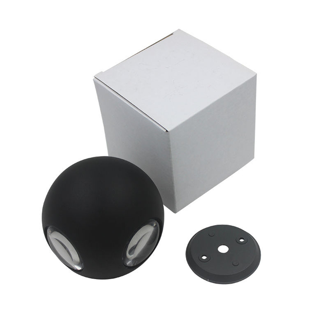 Ronde Bal 6W 12W Highbright Trap Roestvrij Residentiële Deco Water Proof IP65 Hoge Kwaliteit Aluminium LED Wandlamp