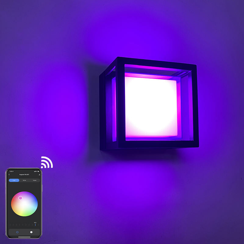 Source Factory Symphony TUYA RGBW Wandlamp Afstandsbediening APP Slaapkamer Gang Gangpad Wandlamp Sfeer inbegrepen IP65