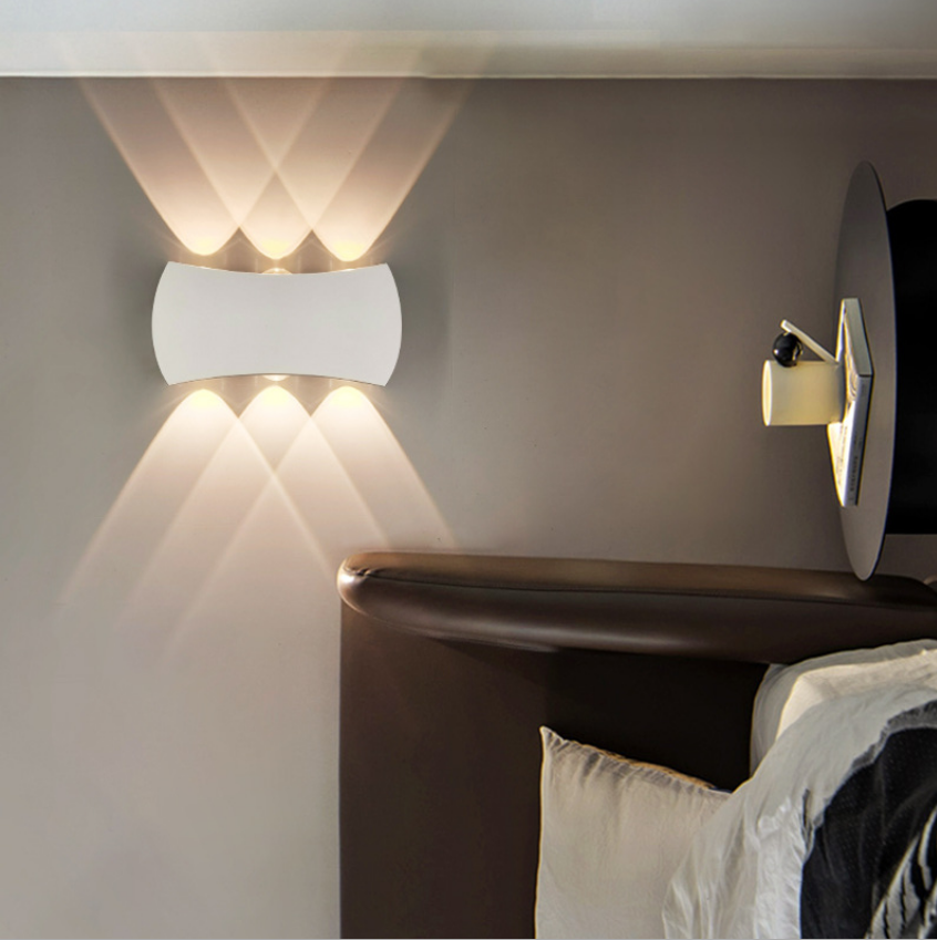 LED Outdoor Double Head Up en Down Light Arc Wandlamp Gangpad Trap Gang Balkon Outdoor Waterdichte Wandlamp