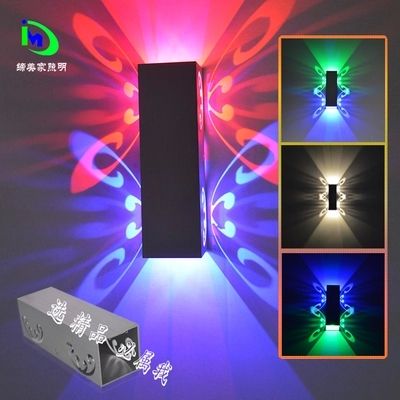 Fokison (elektronische componenten) Lichtarmatuur Kleurrijke lamp Vierkante led-wandkandelaar Voor led-verlichting in de thuisbar