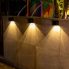 Wandlampen op zonne-energie Wandlampen op zonne-energie Wandlampen op zonne-energie Outdoor Cube Solar Lamp Vierkant Solar Lamp Waterdicht IP65 Warm Licht Lamp