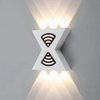 12W lettervormige wandlamp omhoog en omlaag licht buiten led wandkandelaar moderne buiten wandkandelaar zwarte buiten wandkandelaar zwarte buiten wandkandelaar