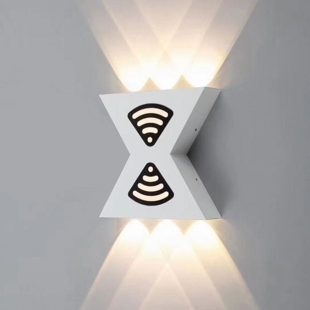 12W lettervormige wandlamp omhoog en omlaag licht buiten led wandkandelaar moderne buiten wandkandelaar zwarte buiten wandkandelaar zwarte buiten wandkandelaar