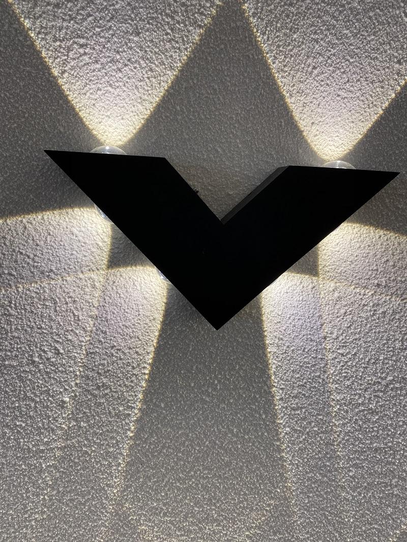 Decoraitive led-licht V-vorm wandlamp en moderne binnenverlichting fabriek paice wandlamp aluminium lamp led wandlamp