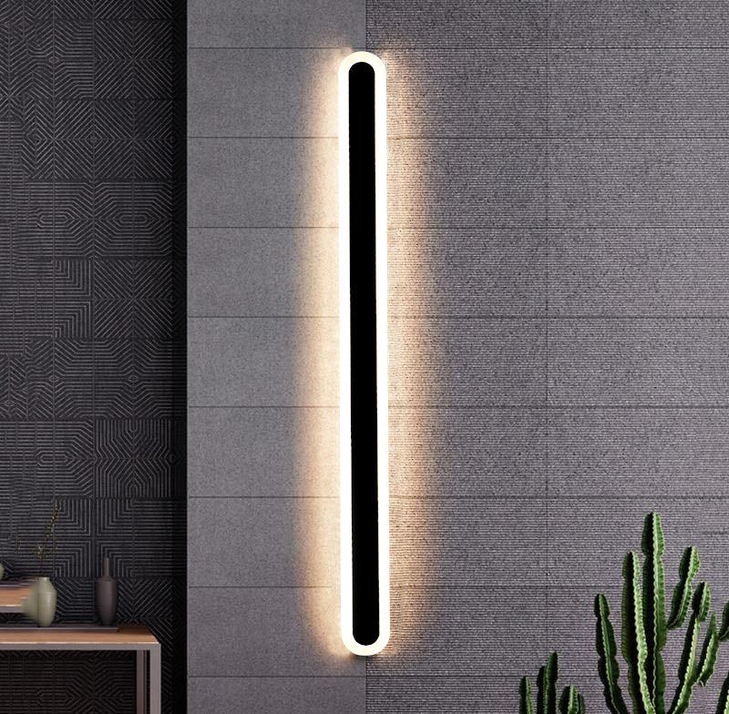 Hagood Moderne Eenvoudige Lange Strip Indoor Aluminium Wandlamp Waterdichte Outdoor Wandlamp Behuizing Hot Selling