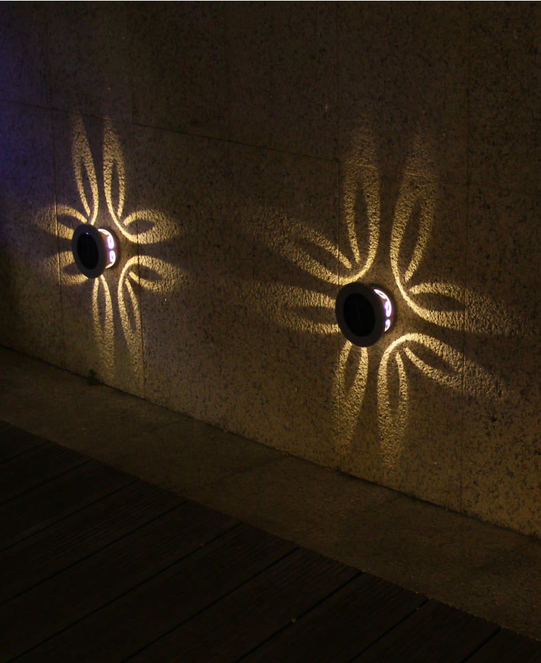 Tuinverlichting Solar LED Light Outdoor RGB Kleur Veranderende Solar Pathway Lawn Lamp voor Garden Decor Landscape Lighting