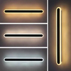 Moderne minimalistische LED-lijn wandlamp slaapkamer nachtkastje badkamer spiegel achtergrond decoratieve lamp gesmeed ijzer acryl verlichting
