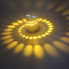 Gemengd licht Hoogwaardige wandlamp met spiraalgat en kleurrijke binnenverlichting voor decoratie in de woonkamer