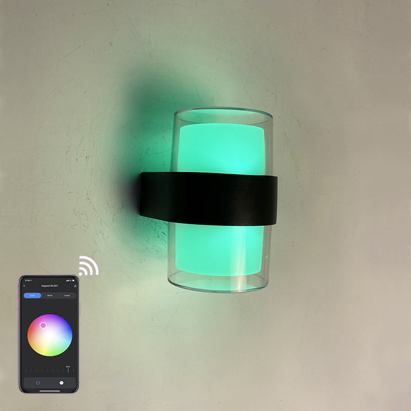 2023 intelligente wandlamp LED intelligente wandlamp IP65 waterdichte kleurrijke modieuze decoratieve wandlamp Tuya