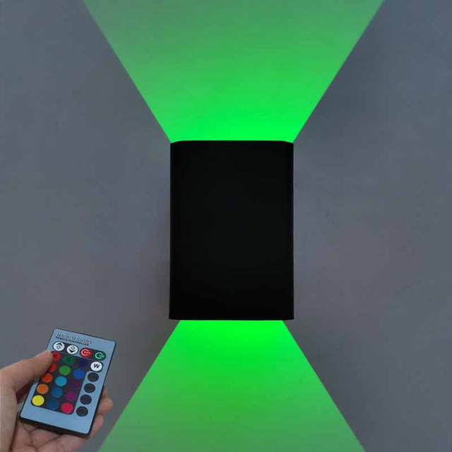 RGB 5W LED Wandlicht Effect Wandlamp met Afstandsbediening Kleurrijke Wandlamp Binnen