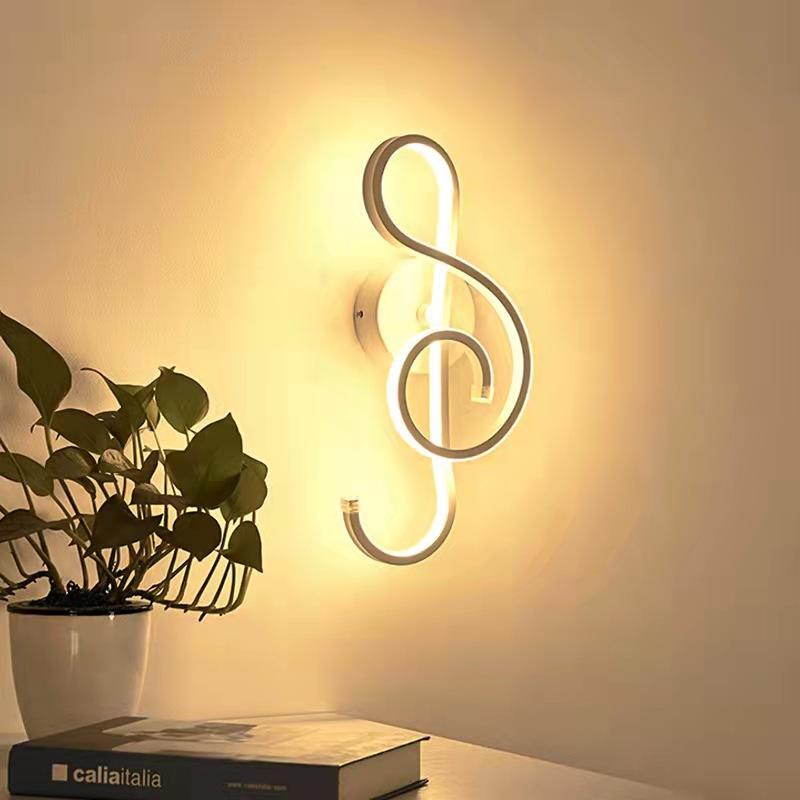 Indoor Interieur 22W Muziek LED Wandlamp Op en neer Aluminium Versieren Wandkandelaar Boerderij Wandlamp Slaapkamer Creatief