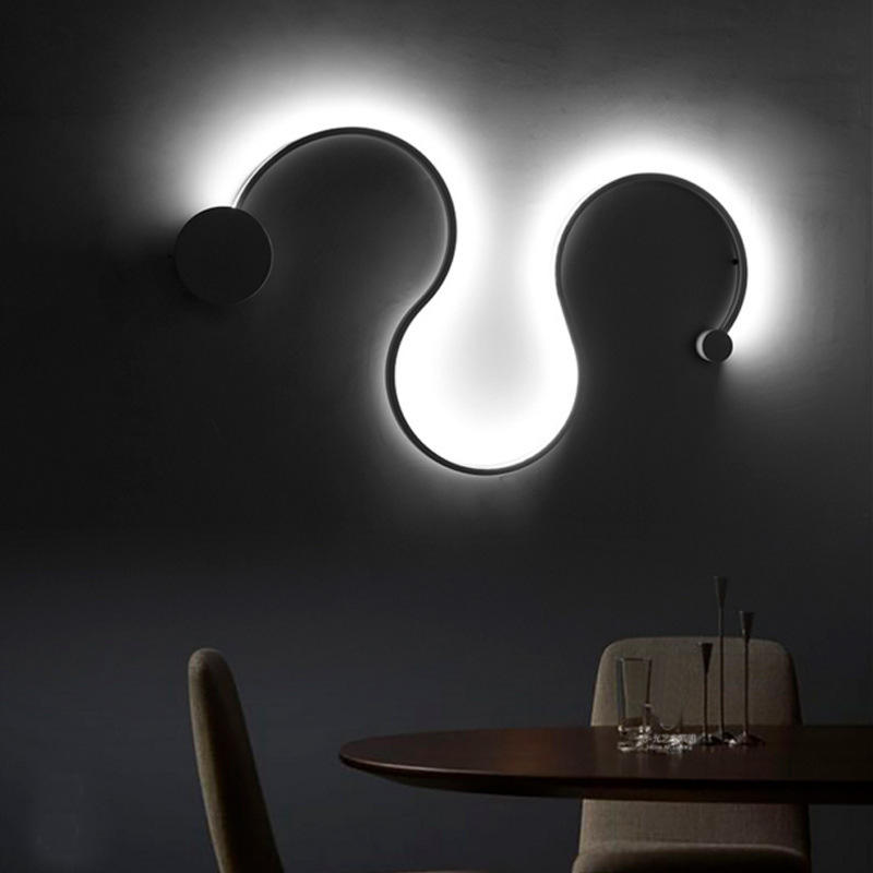 Einfache Moderne Creative Wohnzimmerlampe Hintergrundwanddekoration Designer Lamp Speziell Geformte Nachttischlampen