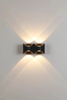6W Boog Wandlamp Waterdichte LED Wandlamp Fabriek Prijs Zwart-wit Behuizing Tuin Huishoudelijke Decoratieve Verlichting