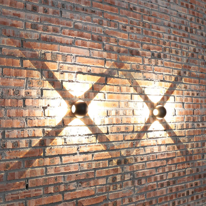 4W Kleine NIEUWE Collectie Ball Lights Outdoor Down Light Multi-color Lights Externe Wandlampen Armatuur LED Wandlamp LED Wall Lampen