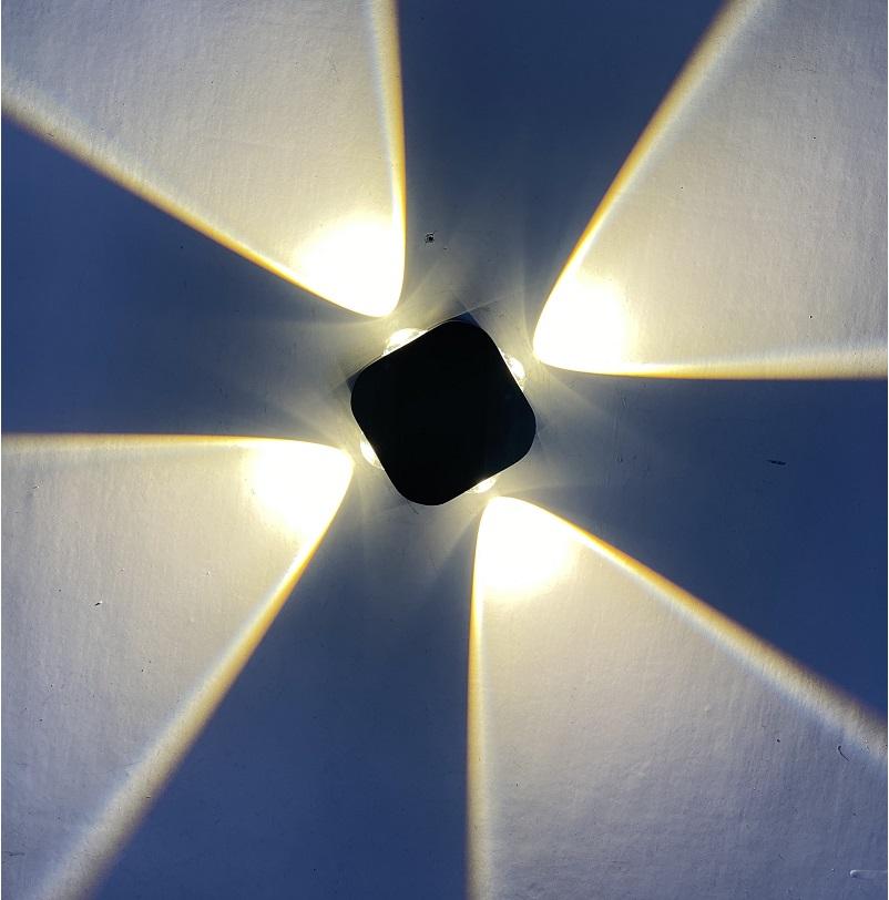 Outdoor Waterdichte IP65 4W LED Wandlamp Aluminium Wandkandelaar Tuin LED Wandlamp
