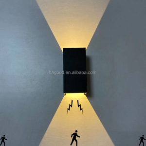 Nieuwe Up en Down Lamp Led Moderne Vierkante IP65 Waterdichte Outdoor Home Wandkandelaar Hoge Kwaliteit Goedkope Prijs