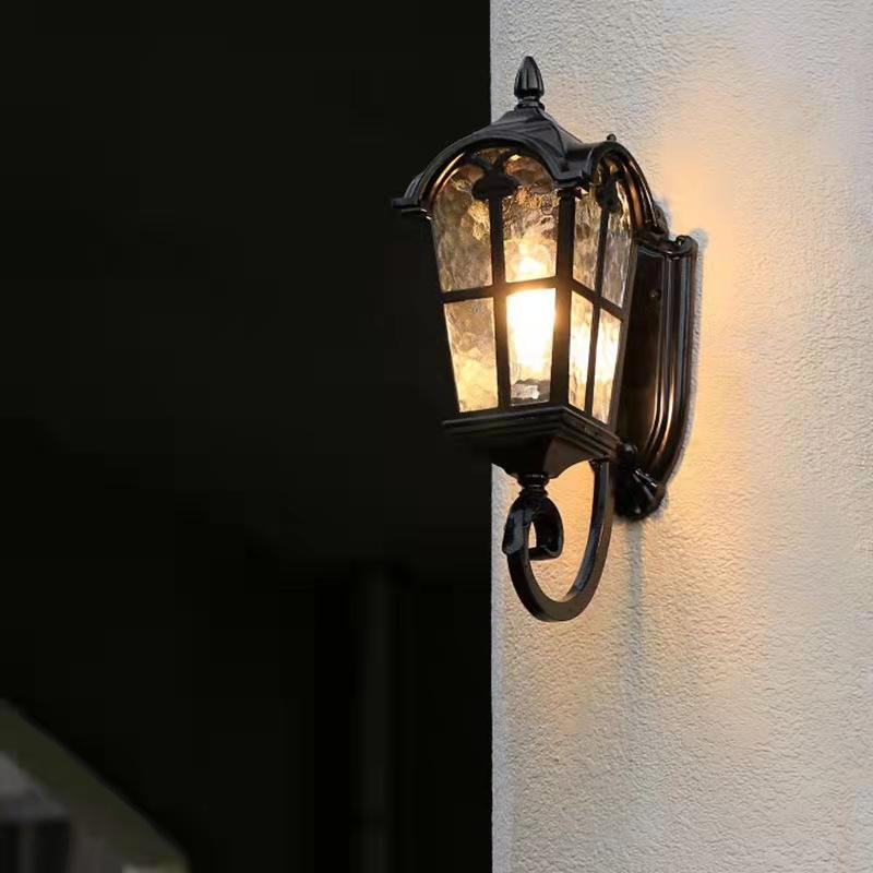 Europese stijl waterdichte wandlamp tuin villa poort buiten binnenplaats balkon buiten wandlamp oude Rome retro licht