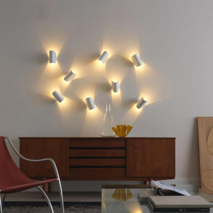 G4 lamphouder Italiaanse Minimalistische Wandlamp Slaapkamer Nachtkastje wandlamp Woonkamer Creatieve Roterende Art Hotel Wandlamp Nordic
