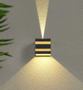 Outdoor Lampen 10W Led Wandlamp Ip65 Zwart Decoratieve Veranda Tuin Huis Waterdichte Lampen Moderne Aluminium Bakken