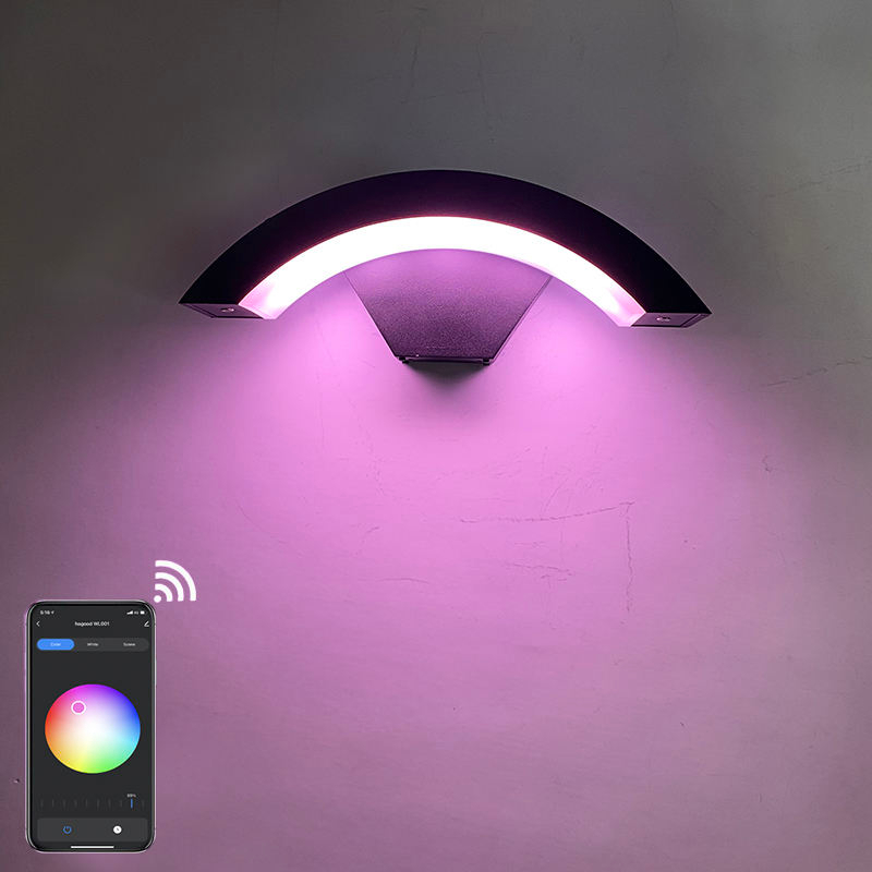 Tuya intelligente wandlamp LED intelligente wandlamp IP65 waterdichte kleurrijke modieuze decoratieve wandlamp