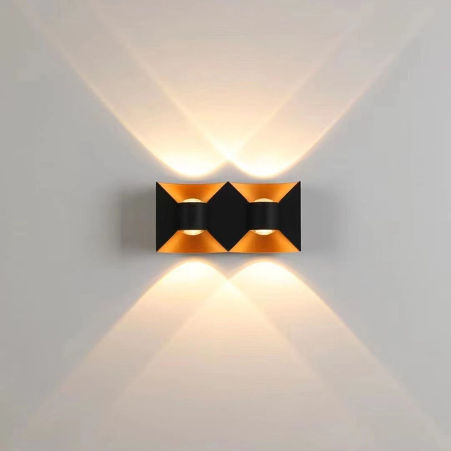 6W 12W Versieren Moderne Hedendaagse Tuin Aluminium Buiten Wandlamp Up Down LED Wandlampen