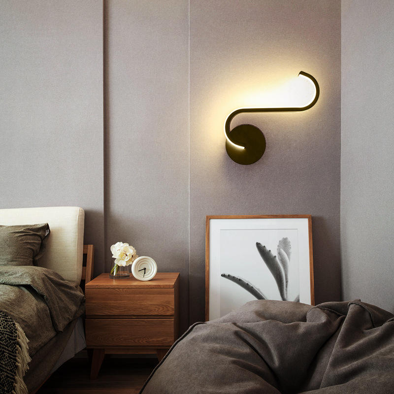 Moderne minimalistische koperen wandlamp Amerikaanse gangpad gang slaapkamer nachtkastje studielamp Nordic creatief LED-spiegellichtmeubilair