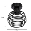 interieur vintage ijzeren e27 plafondverlichting armaturen voor gang gangpad indoor retro led plafondlamp voor slaapkamer woonkamer zwart