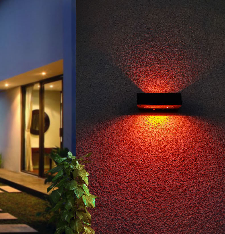 Solar Light Waterdicht Led Light Outdoor Zonlicht Lamp voor Tuin Straat Landschap Balkon Decor Solar Wandlamp Outdoor