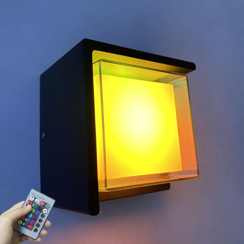 outdoor led wall IP65 Tuya graffiti smart APP controle kleurrijk dimmen waterdichte outdoor wandlamp modern licht buiten