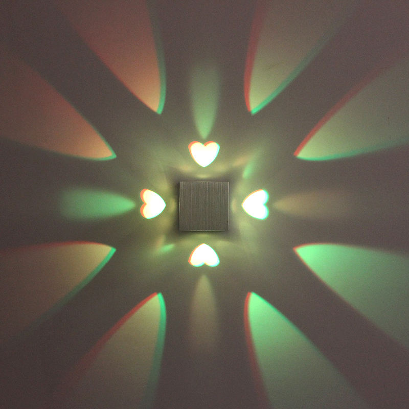 Hartvormige LED Wandlamp afstandsbediening wandlamp slaapkamer wandlampen Woonkamer Kapperszaak Hoge Kwaliteit Goedkope Prijs Hoge Kwaliteit
