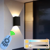 Vierkante led-wandlampen buiten gangpad dimbare veelkleurige up-down lamp met bewegingssensor voor muur KTV-bar slaapkamer