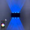 Indoor Wandlamp APP Afstandsbediening Bluetooth-compatibel Dimbare LED Wandlamp RGBW Gebruikt Voor Vakantie Decoratie AC85-265V
