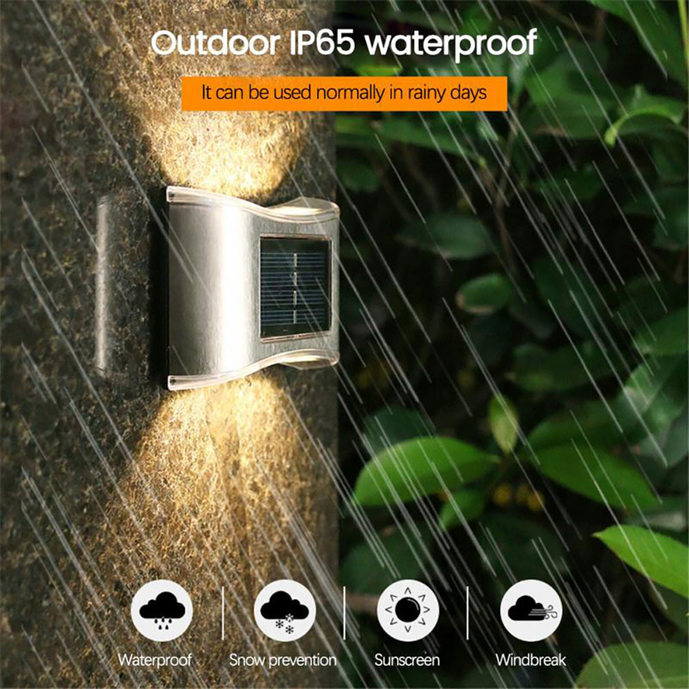 6LED Solar Lamp IP65 Waterdichte Buitenlamp Binnenplaats Wandlamp voor Tuin Villa Decoratie LED Tuin Wandlamp