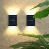 Wandlamp op zonne-energie buiten waterdicht IP65 op en neer trap wandlamp LED-nachtlampje op zonne-energie
