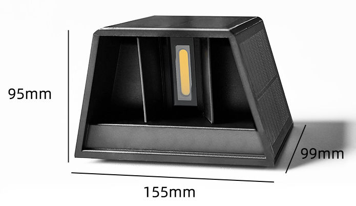 NIEUWE Solar Wandlampen Outdoor Waterdichte Straat Decoratie Wandverlichting LED Zonne-energie Veranda Lamp Voor Villa Patio Tuin