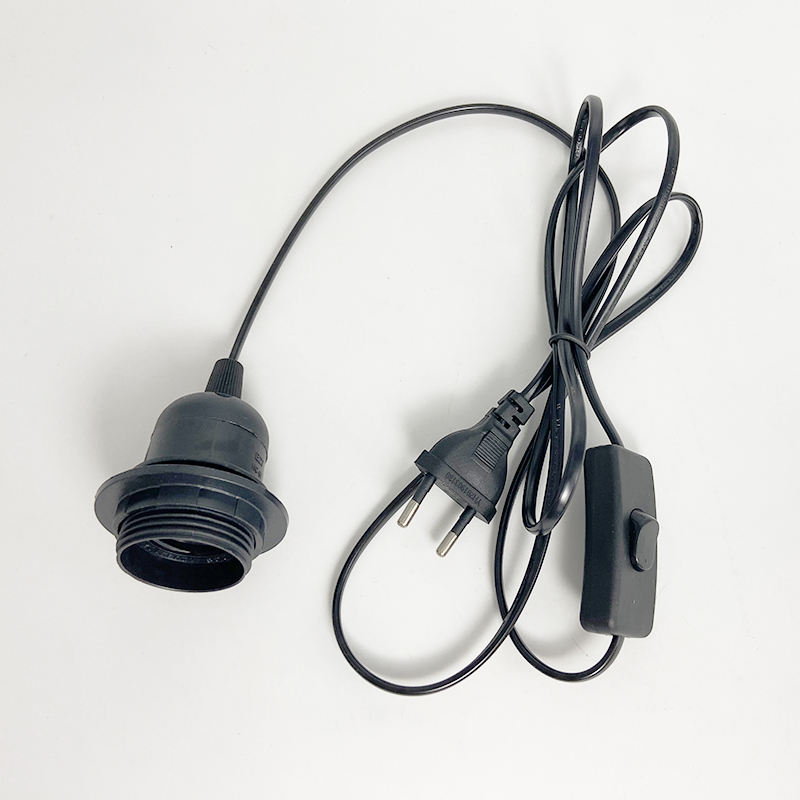 E27 E14 US AU UK EU Verlengsnoer Met 303 Schakelaar Kabel 1.8 m Schroef Base Lamphouder LED hanglamp Head Bulb Socket