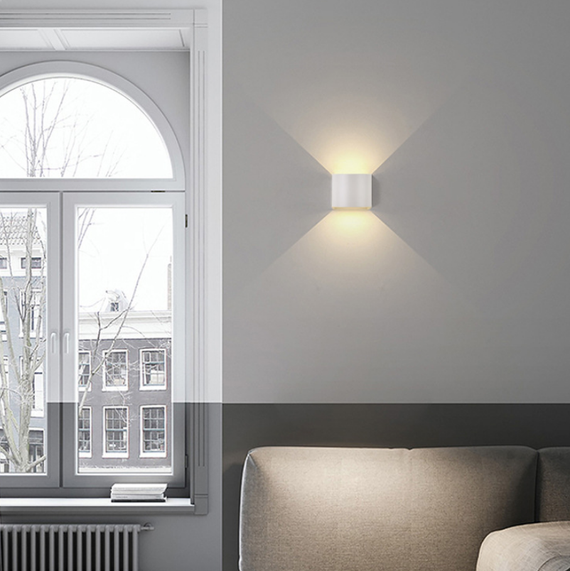 Bewegingssensor 12W LED Wandkandelaar Waterdicht IP65 Veranda Tuin Up En Down Wandlamp Halfronde Waterdichte Wandlamp